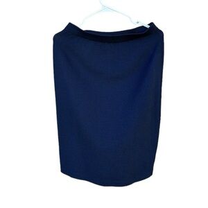 St John Navy Blue Pencil Skirt 6 Old Money
